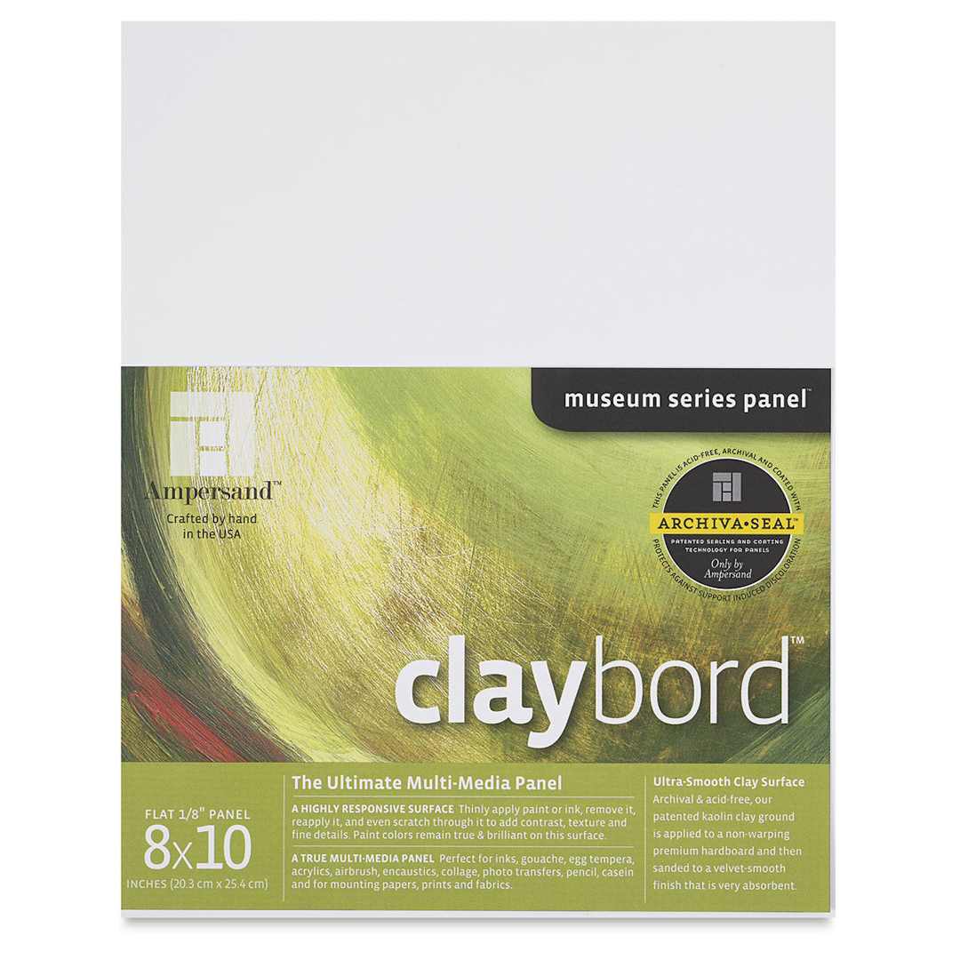 Open in modal - Ampersand Claybord - 8" x 10", 1/8" Flat