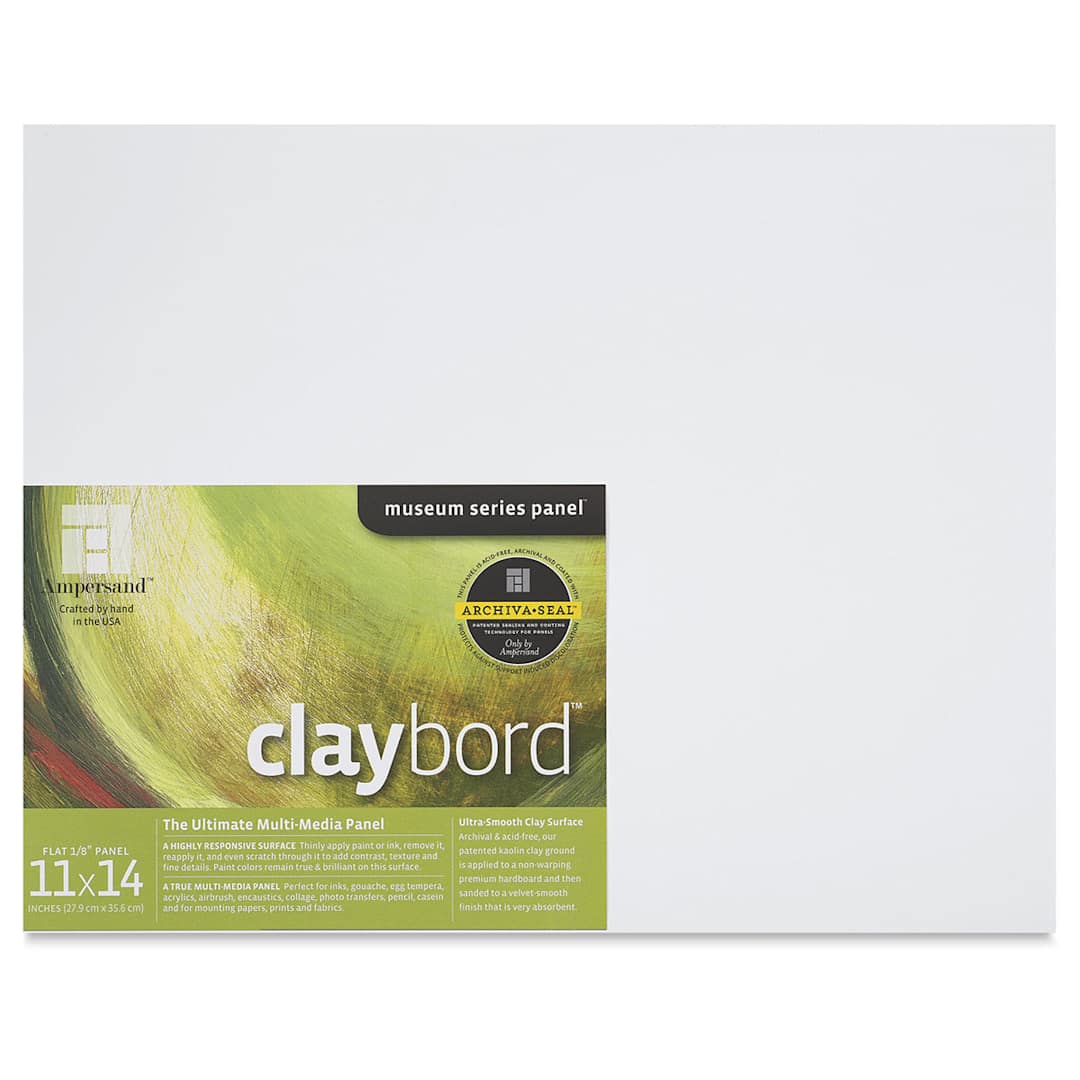 Open in modal - Ampersand Claybord - 11" x 14", 1/8" Flat