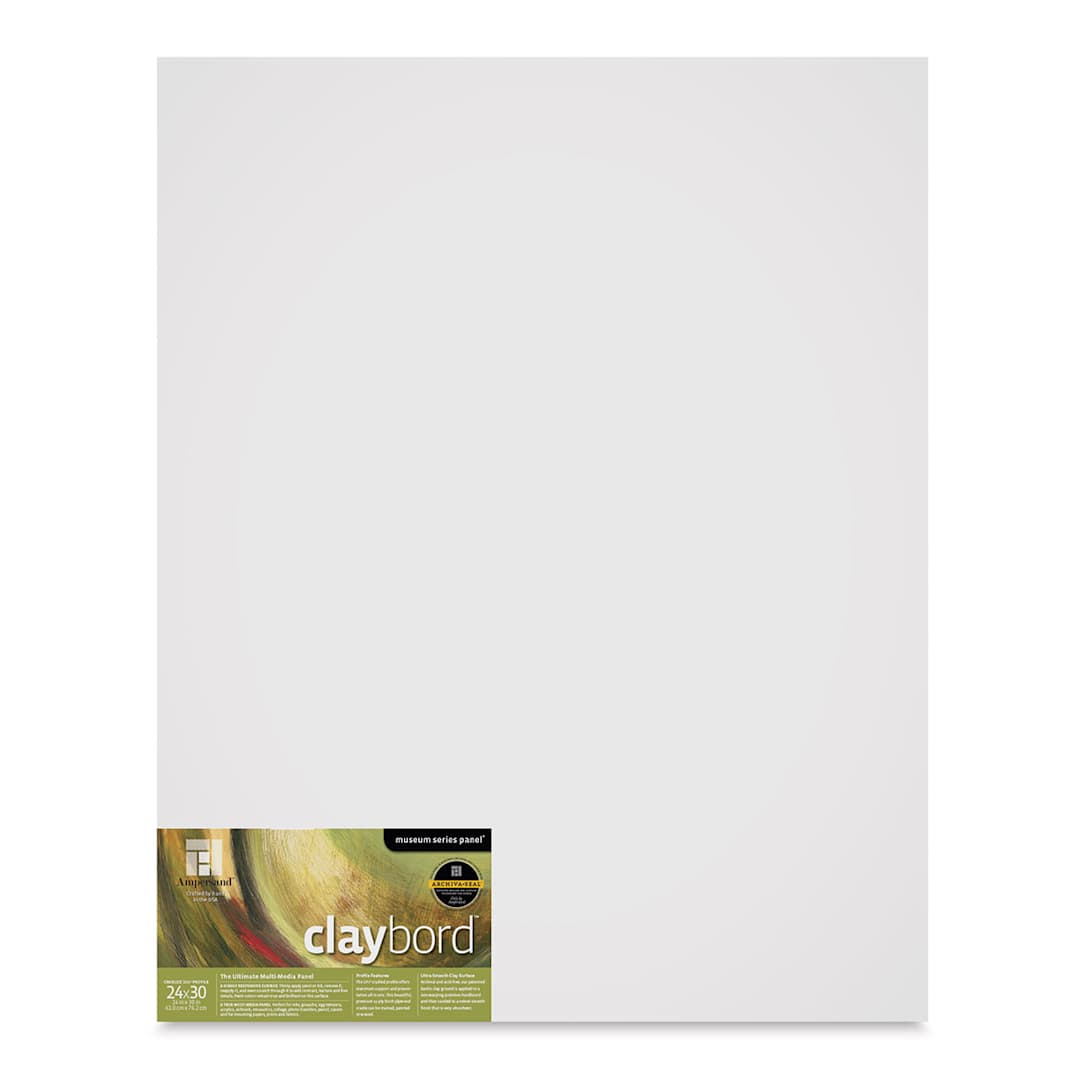 Open in modal - Ampersand Claybord, 24'' x 30'', 1-1/2'' Cradled