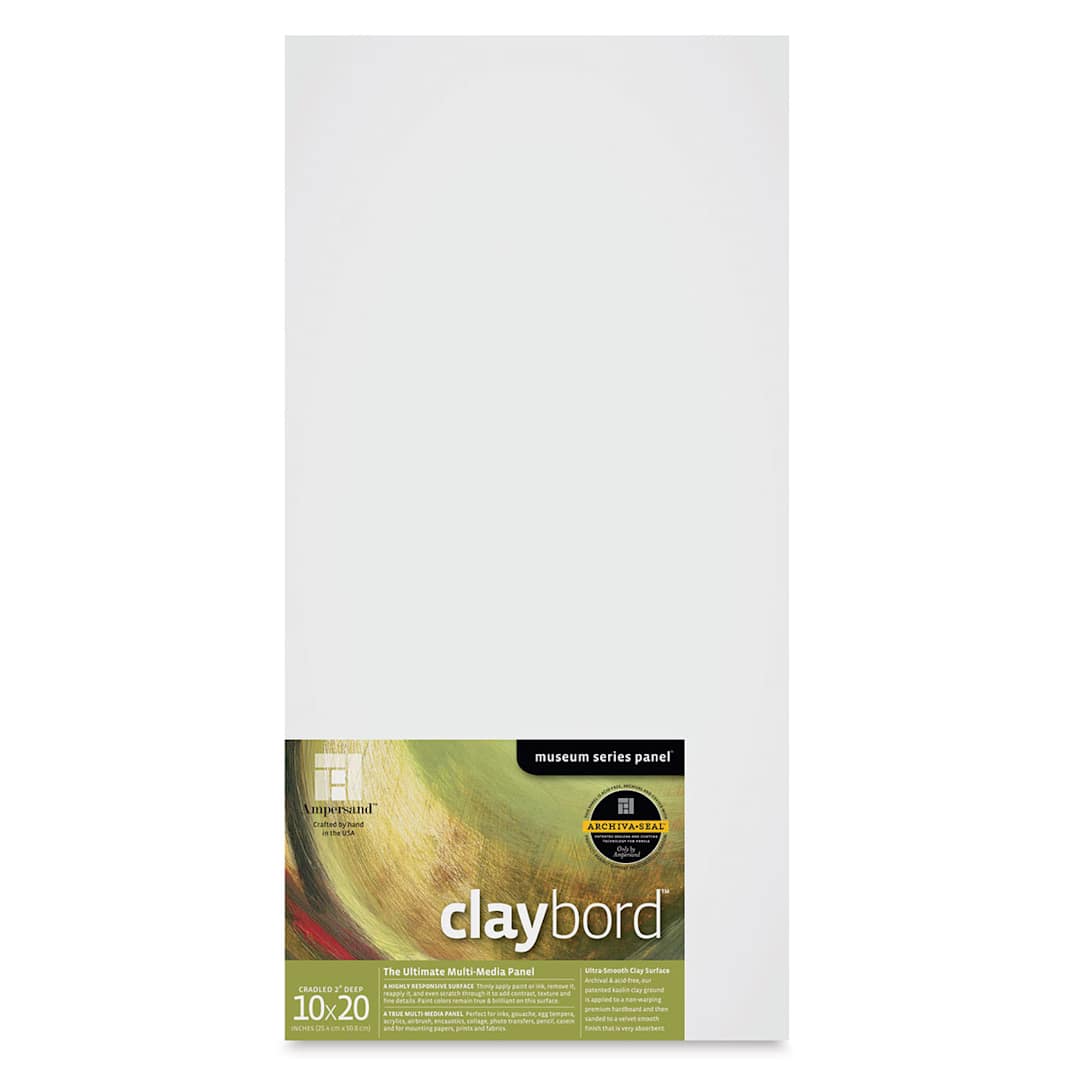 Open in modal - Ampersand Claybord - 10'' x 20'', 2'' Deep Cradled