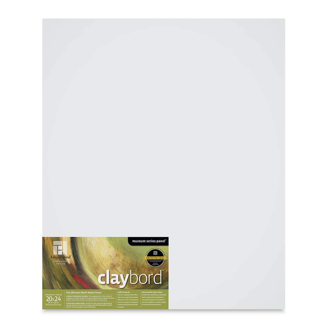 Open in modal - Ampersand Claybord - 20'' x 24'', 1-1/2'' Cradled