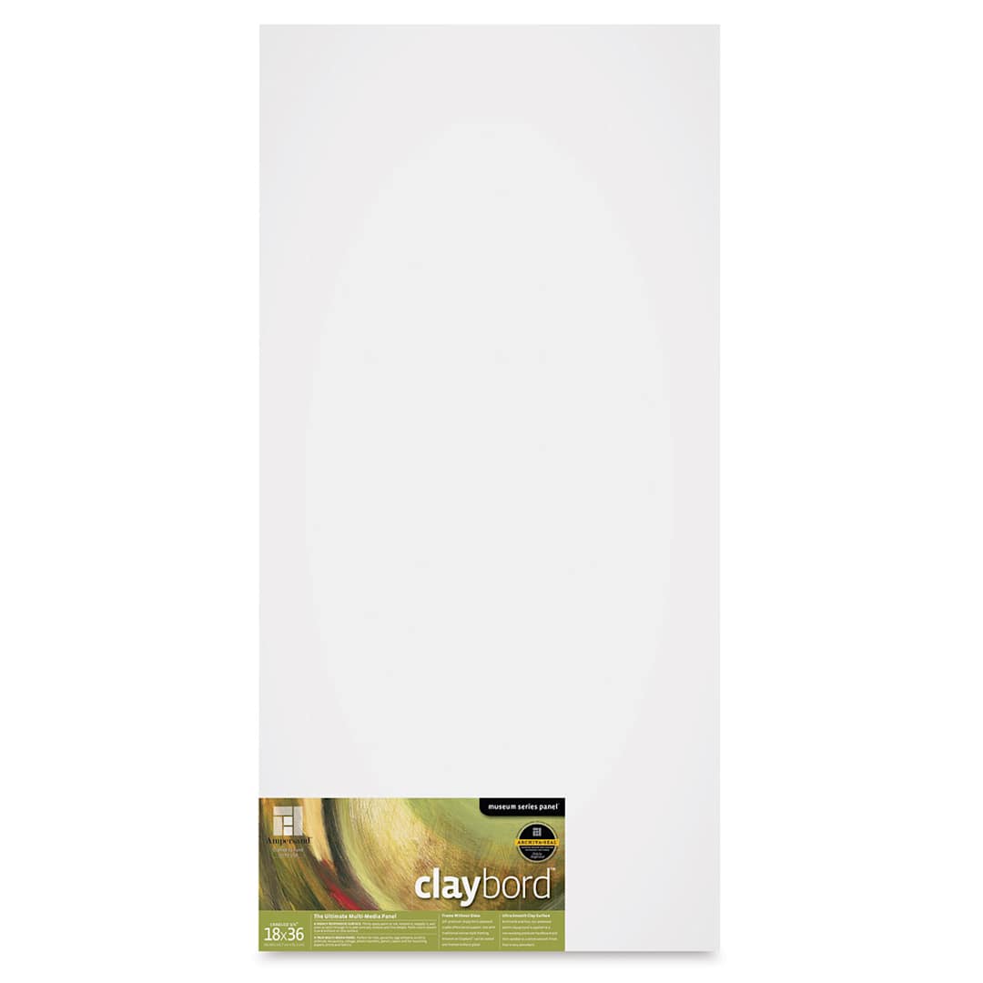 Open in modal - Ampersand Claybord - 18'' x 36'', 3/4'' Cradled