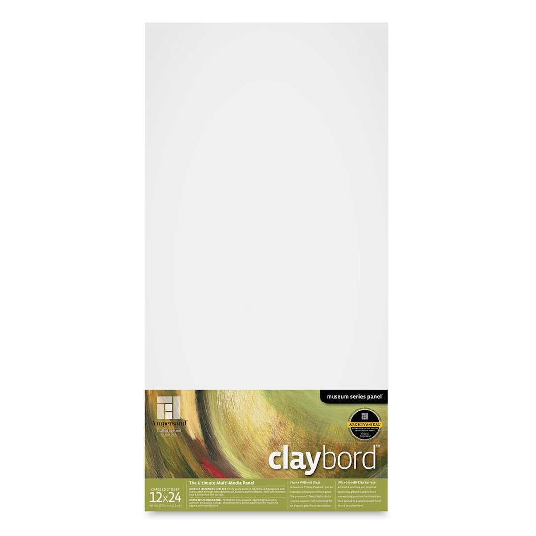 Open in modal - Ampersand Claybord - 12'' x 24'', 2'' Deep Cradled