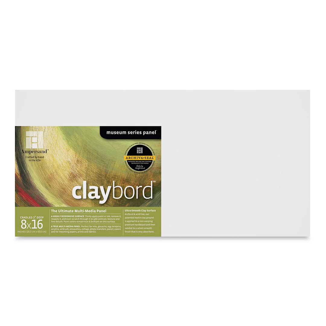 Open in modal - Ampersand Claybord - 8'' x 16'', 2'' Deep Cradled
