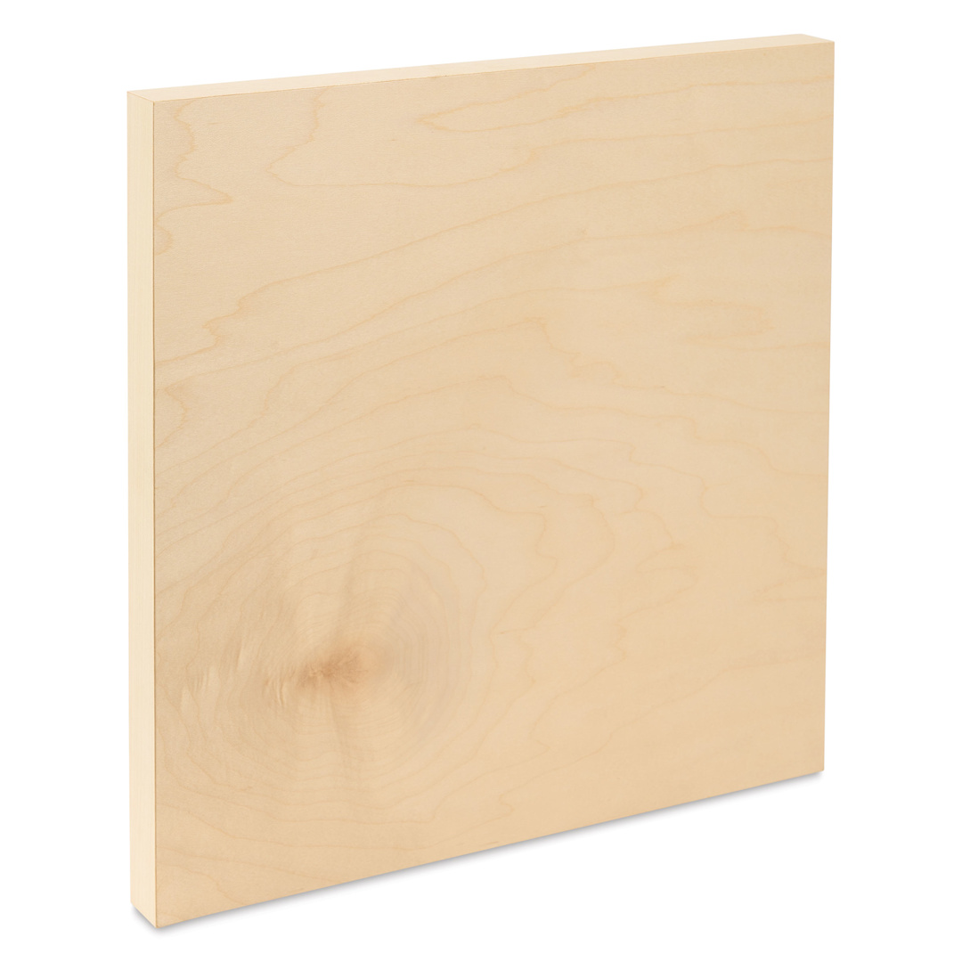 Open in modal - Art Boards Natural Maple Panel - 12" x 12", 1" Cradle