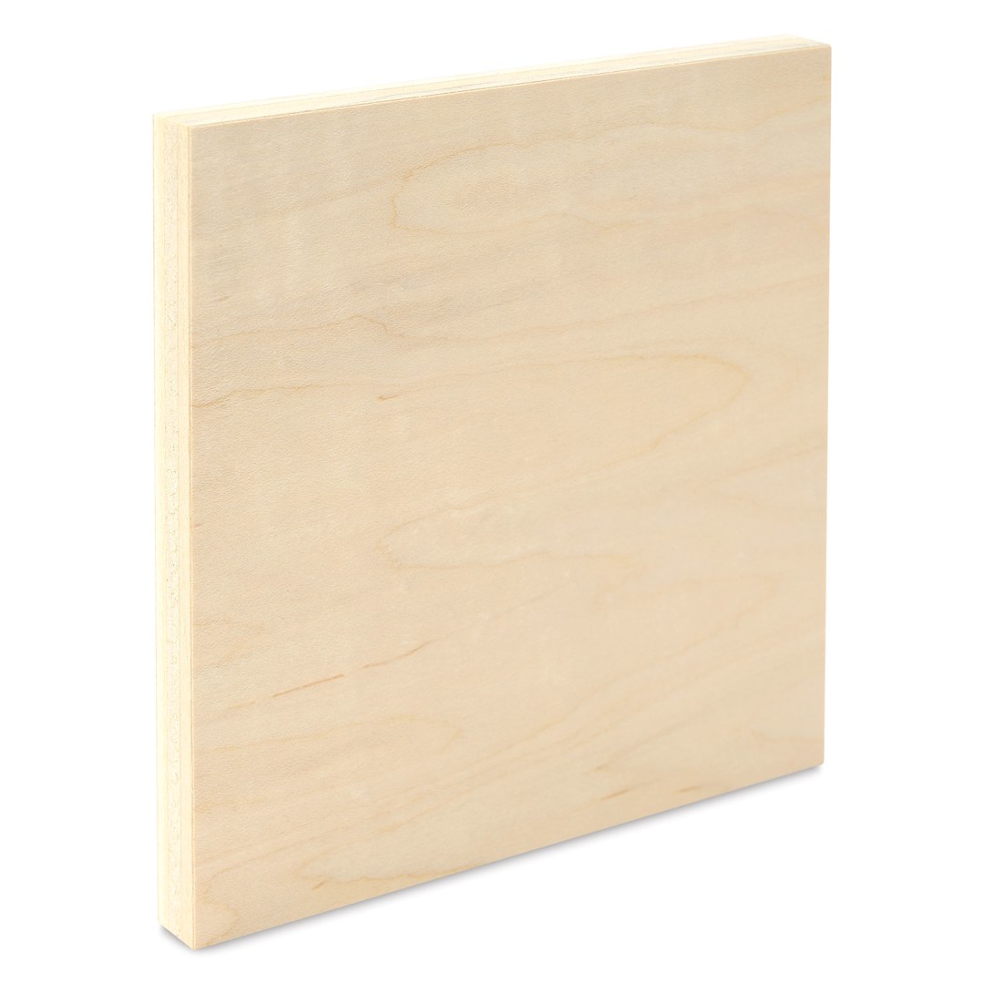 Open in modal - Art Boards Natural Maple Panel - 5" x 5", uncradle