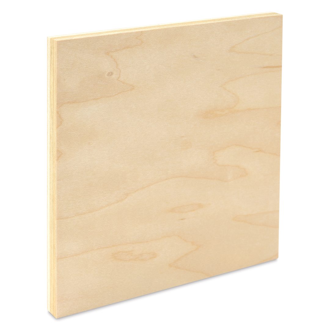 Open in modal - Art Boards Natural Maple Panel - 6" x 6", uncradle