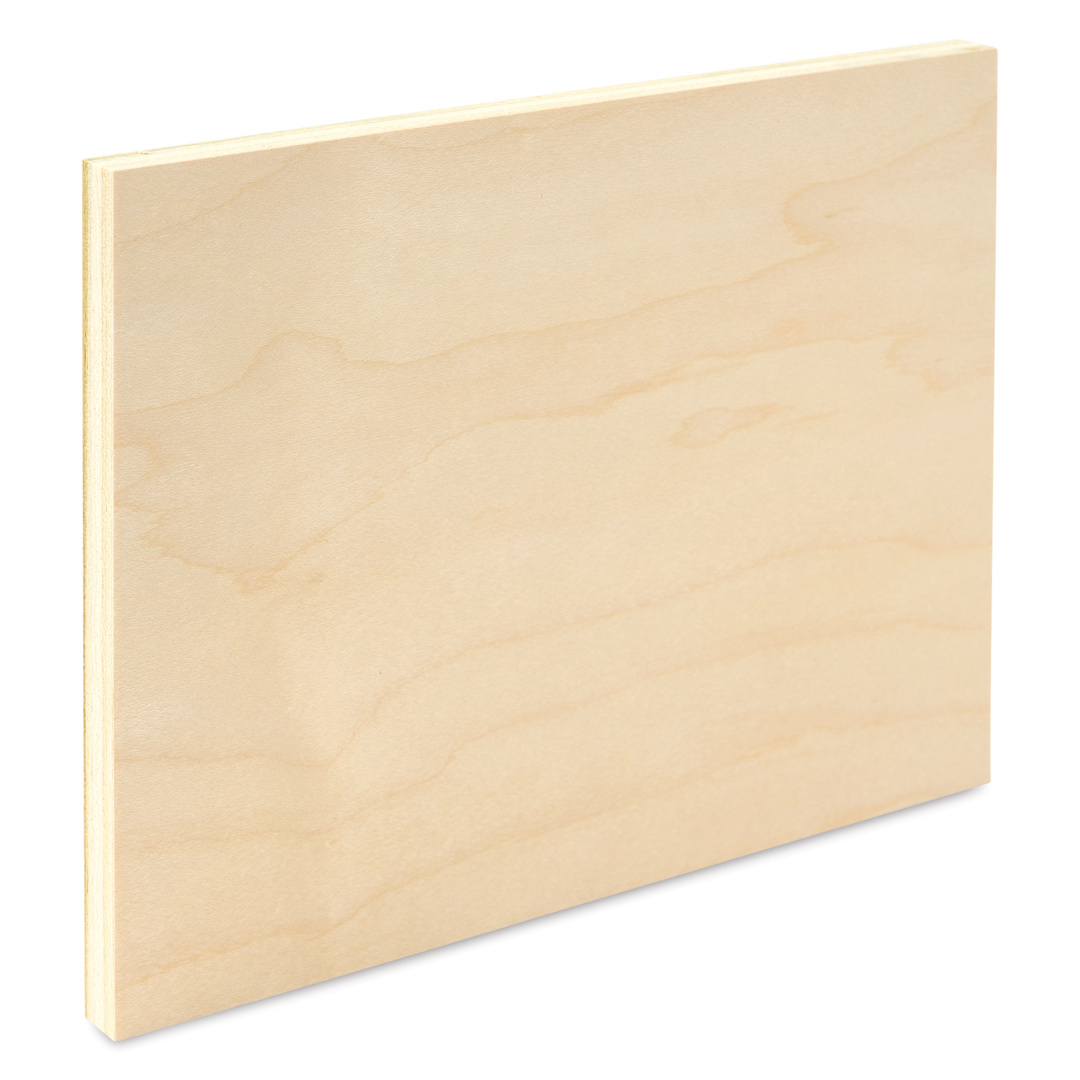 Open in modal - Art Boards Natural Maple Panel - 6" x 8", uncradle