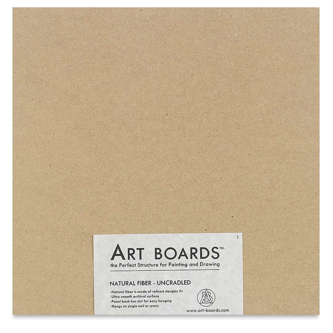 Open in modal - Art Boards Natural Fiber Painting Panel - 12" x 12" x 3/8", Uncradled