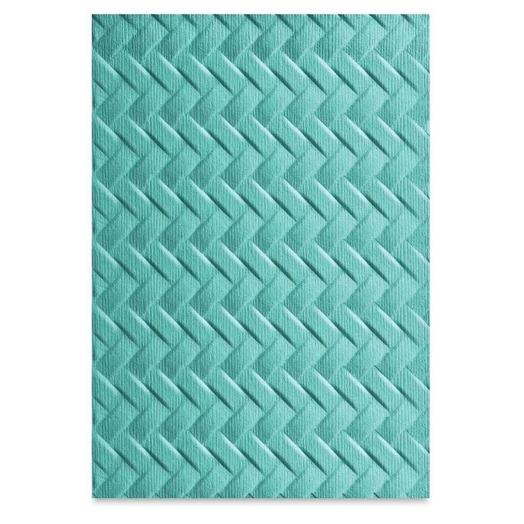 Open in modal - Sizzix 3-D Textured Impressions Embossing Folder - Woven pattern Folder
