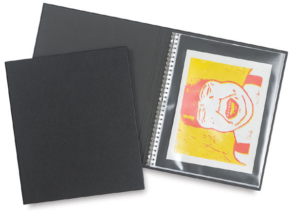 Open in modal - Prat Laser Refillable Spiral-Book - 2 shown, one open with art and one closed