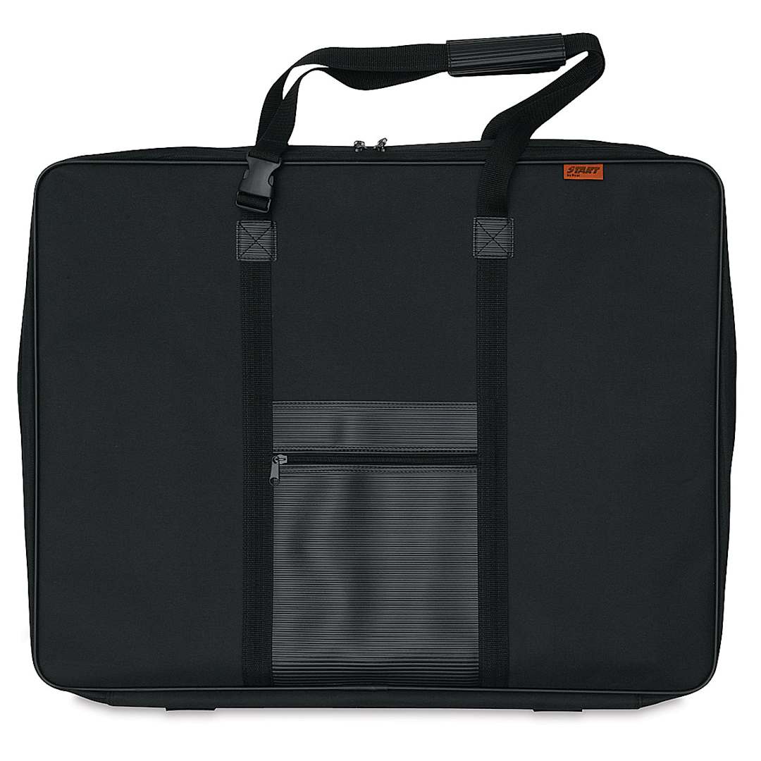 Open in modal - Softside Portfolio - Side view of closed Portfolio