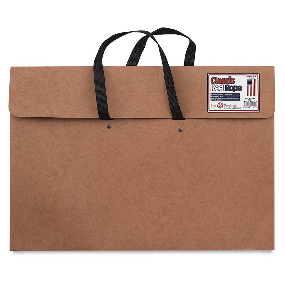 Open in modal - Star Products Wallet Portfolio - 14" x 20" x 2", Red, With Handles