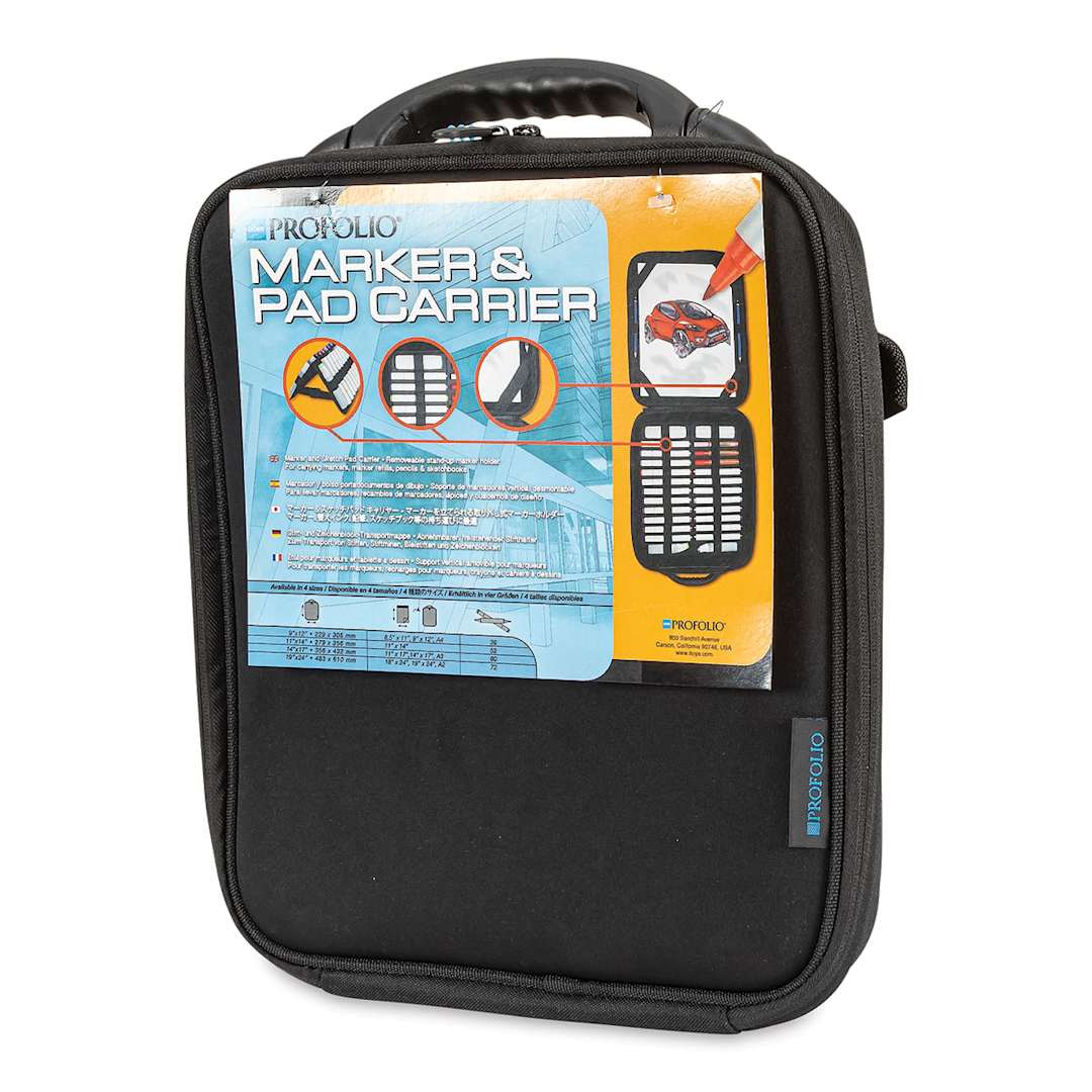 Open in modal - Itoya Profolio Marker and Pad Carrying Case - 9 x 12, front