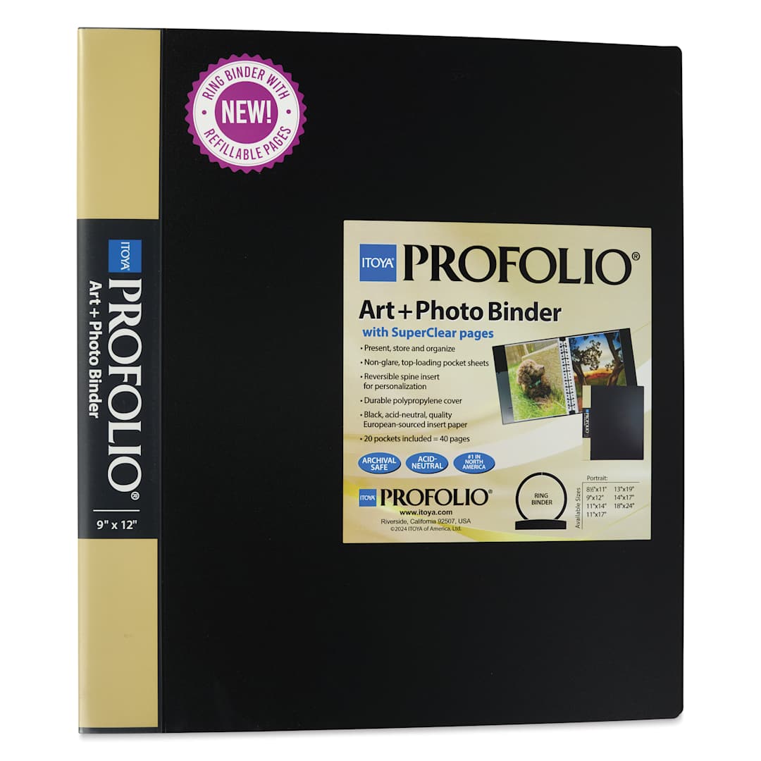 Open in modal - Itoya Art + Photo Binder - 9" x 12", 20 Pages, front cover