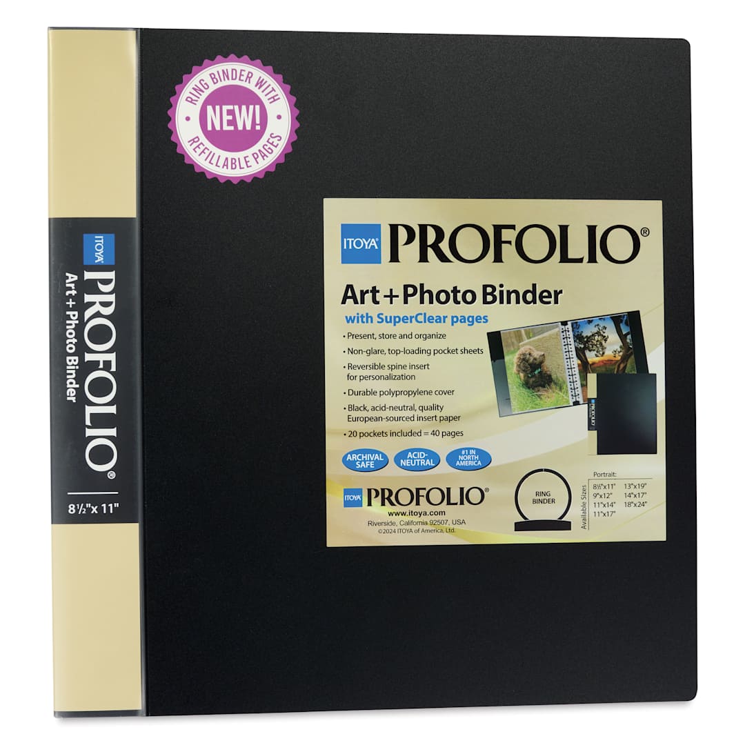 Open in modal - Itoya Art + Photo Binder - 8-1/2" x 11", 20 Pages, front cover