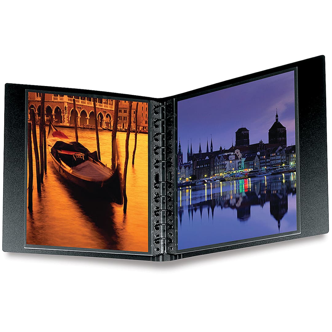 Open in modal - Itoya Art Profolio Multi-Ring Binder - 8 1/2" x 11", Black, Portrait