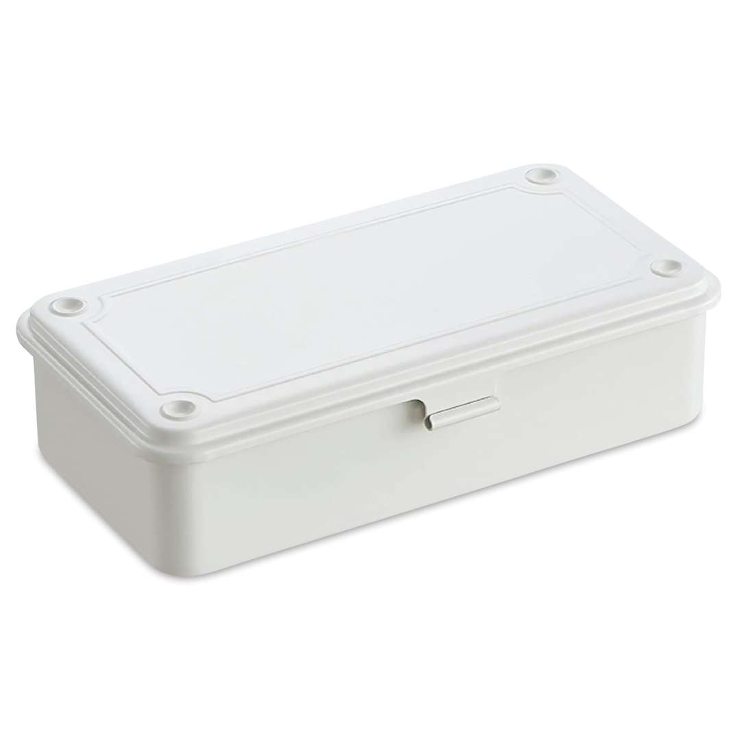 Open in modal - Toyo Stackable Storage Box T-190 - White, 8" x 4" x 2"
