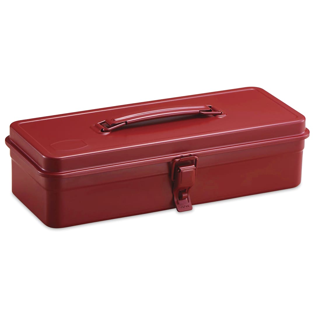 Open in modal - Toyo Trunk Shape T-320 Toolbox - Red, 12.5" x 4.9" x 3.3"