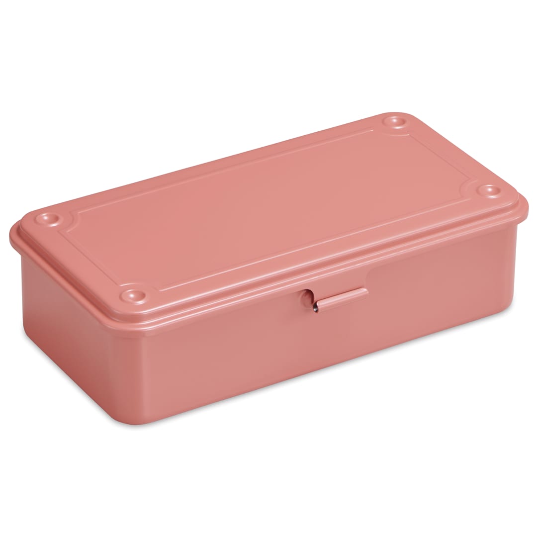 Open in modal - Toyo Stackable Storage Box T-190 - Live Coral, 8" x 4" x 2"