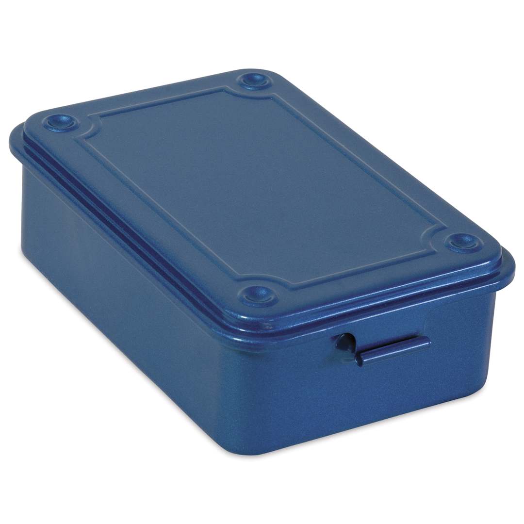 Open in modal - Toyo Stackable Storage Box T-150 - Blue, 6" x 4" x 2"