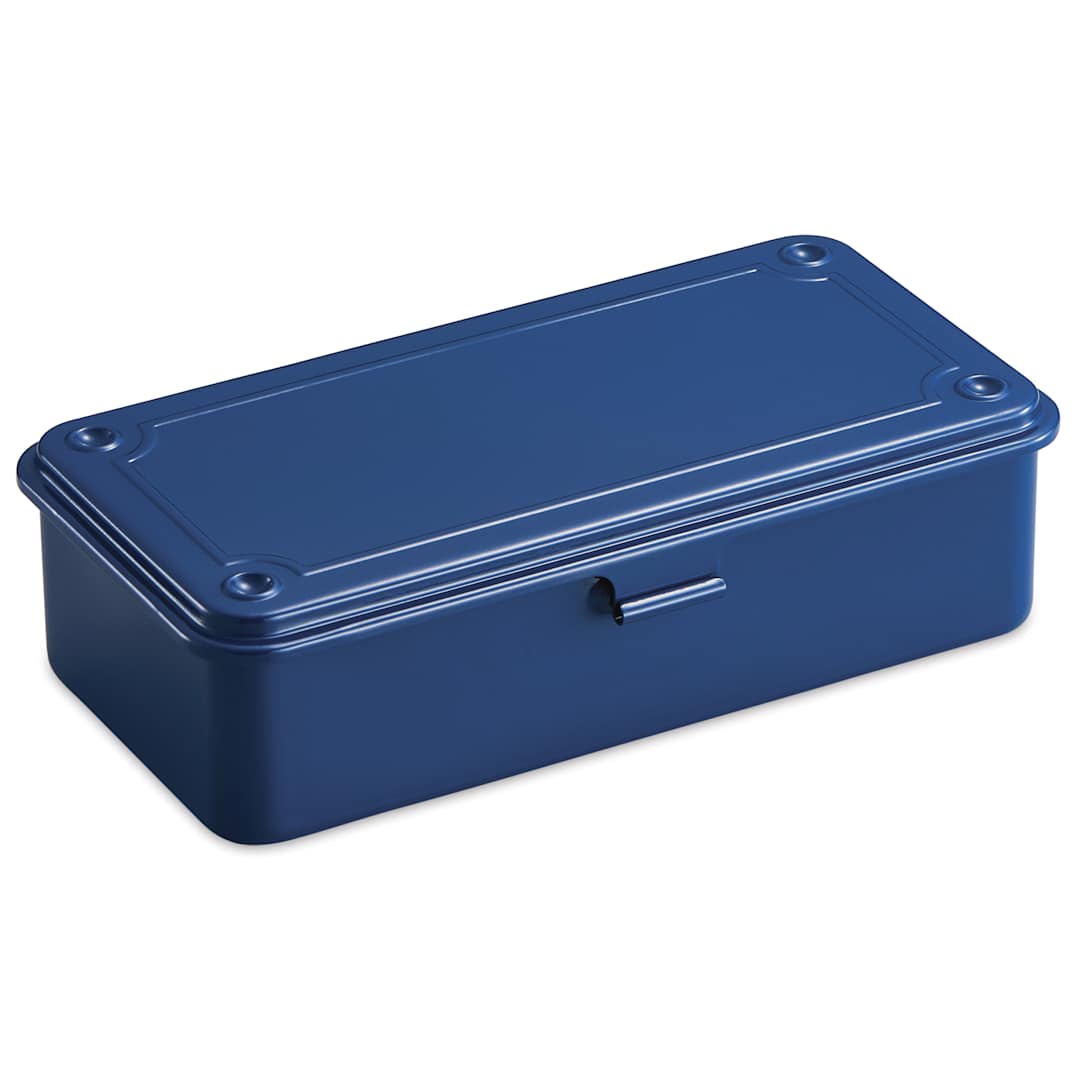 Open in modal - Toyo Stackable Storage Box T-190 - Indigo, 8" x 4" x 2"