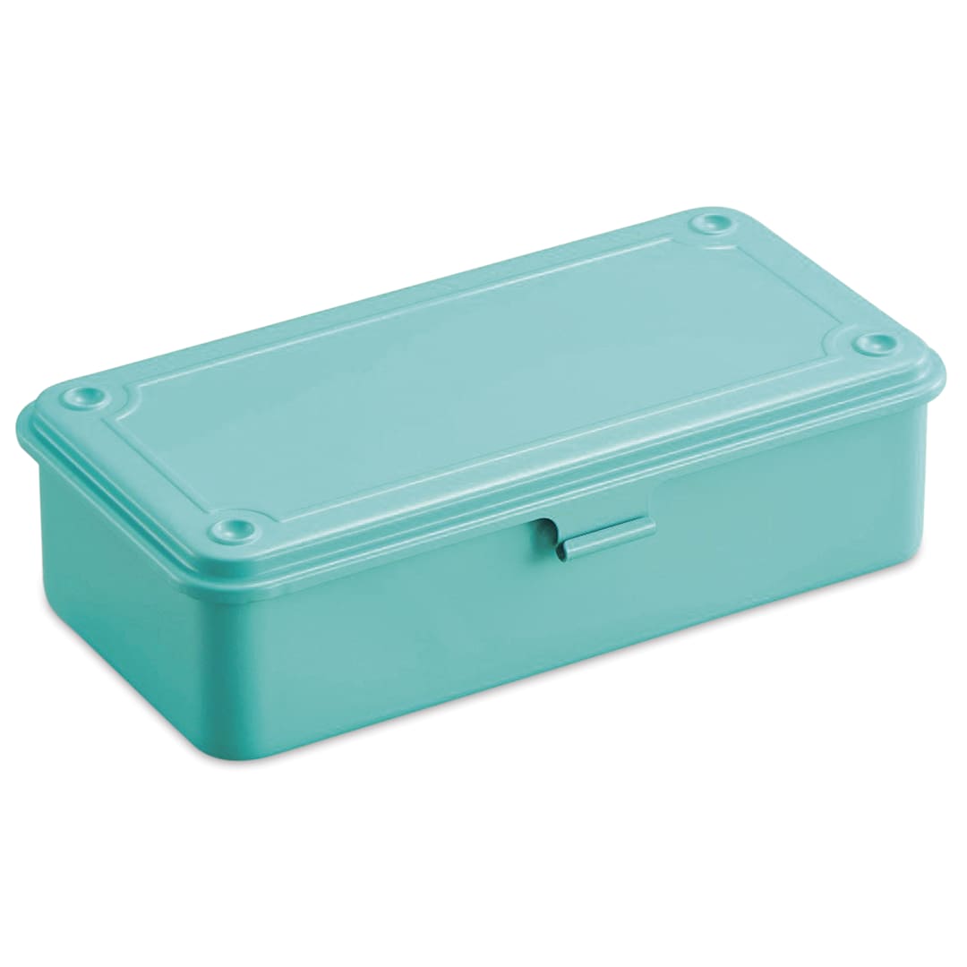 Open in modal - Toyo Stackable Storage Box T-190 - Summer Emerald, 8" x 4" x 2"