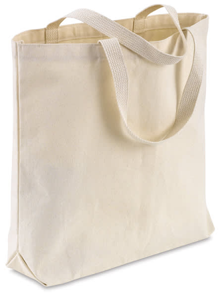 Open in modal - Large Canvas Tote Bag - 16" x 18" x 3"