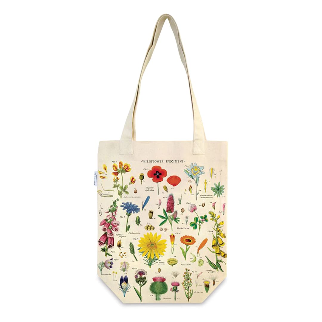 Open in modal - Cavallini Wildflowers Tote Bag