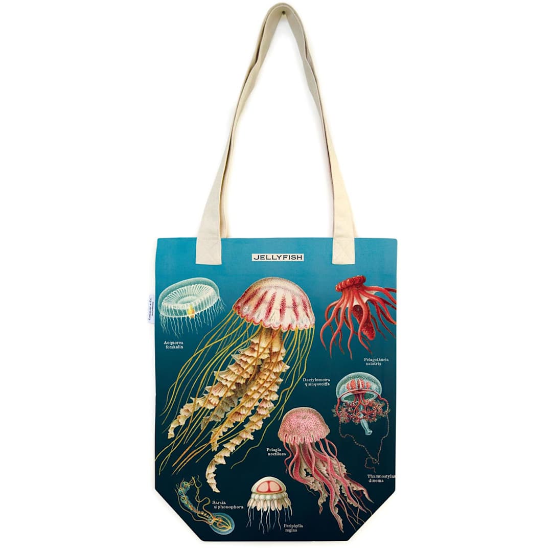 Open in modal - Vintage Inspired Tote Bags Jellyfish