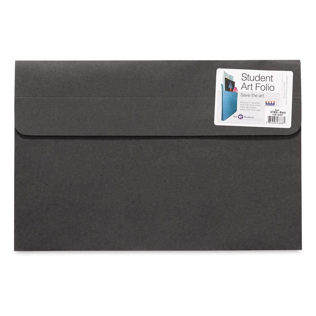 Open in modal - Star Products Student Art Folio - Black, 10" x 15"