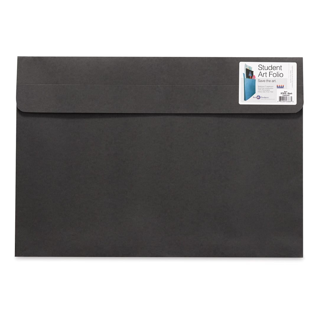 Open in modal - Star Products Student Art Folio - Black, 14" x 20"