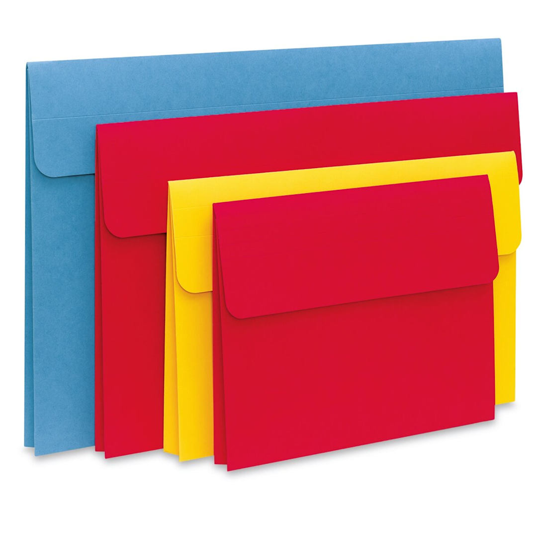 Open in modal - Star Products Student Art Folio - Various sizes and colors of folios shown at slight angle