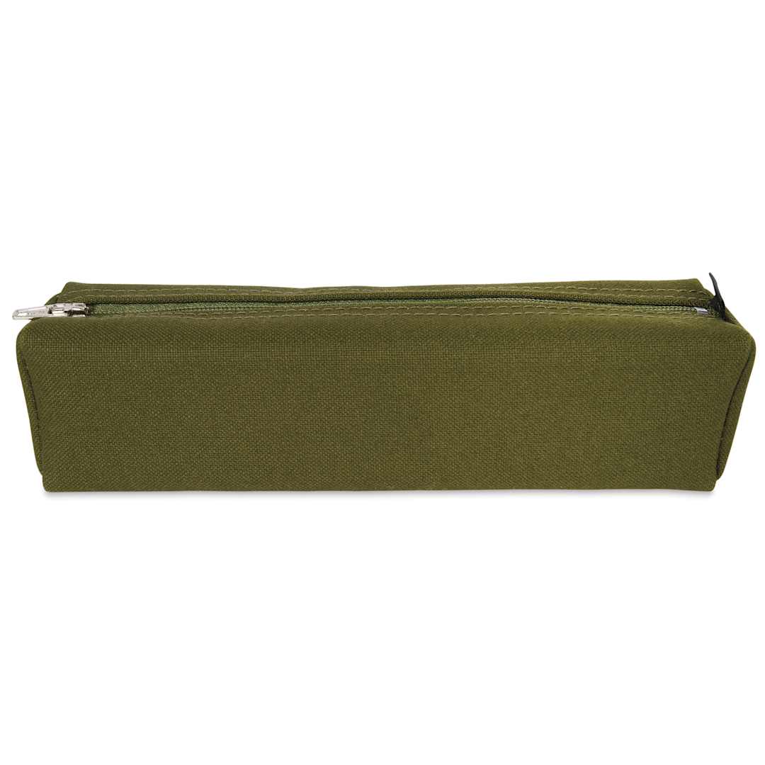 Open in modal - Delfonics Mareku Box Pen Case - Olive, front