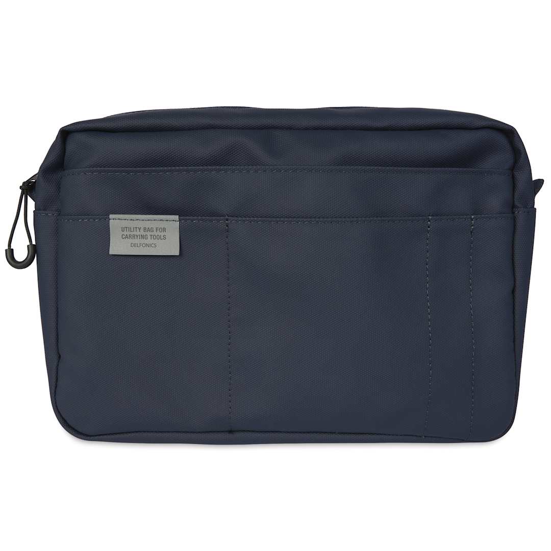 Open in modal - Delfonics Water Repellent Inner Carrying Case - Dark Blue, 7.25" x 10.5" x 2.56", front