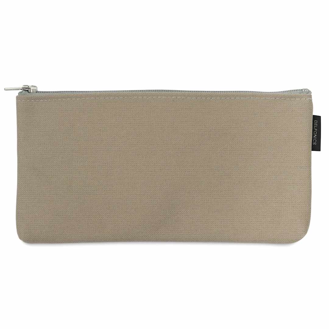Open in modal - Delfonics Mareku Flat Pen Case - Gray, front