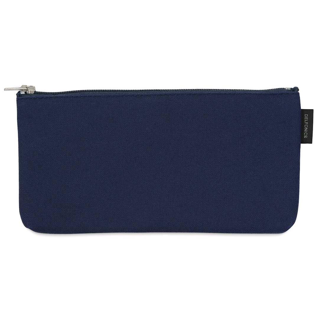 Open in modal - Delfonics Mareku Flat Pen Case - Dark Blue, front