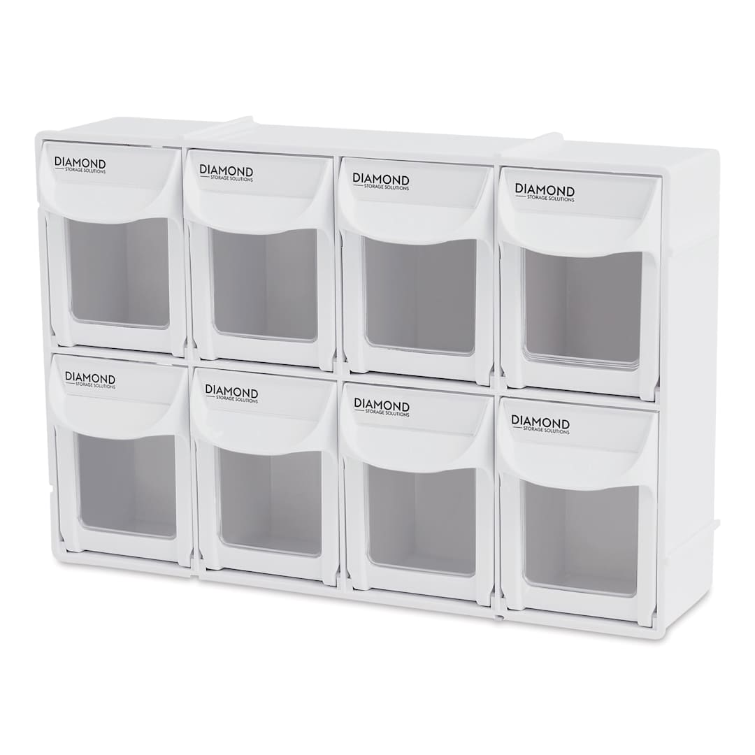 Open in modal - Diamond Storage Solutions - 8 Tip Out Bins, Half Width