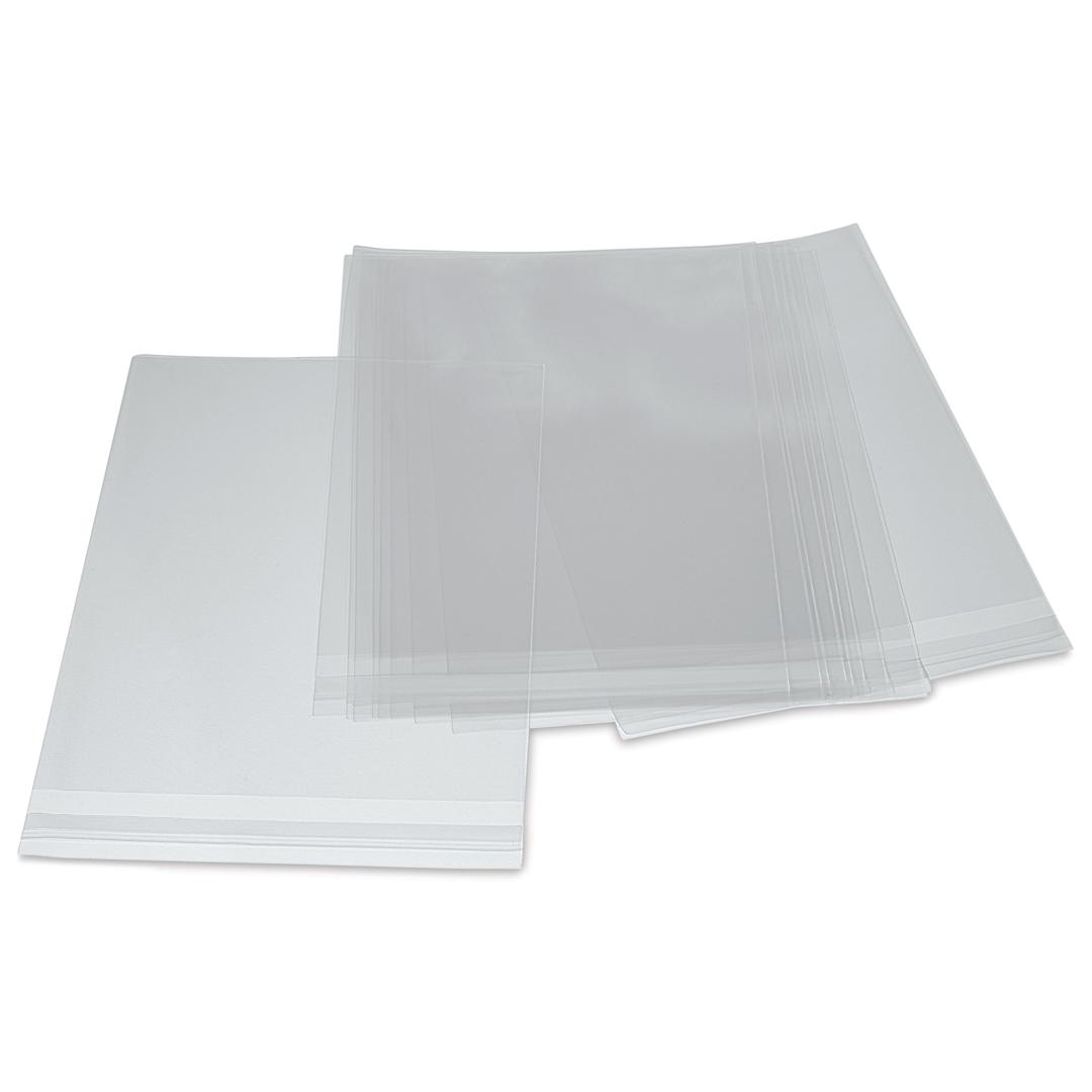 Open in modal - Blick Archival Bag Pack - 8-1/2" x 11", Pkg of 10, bags laid out