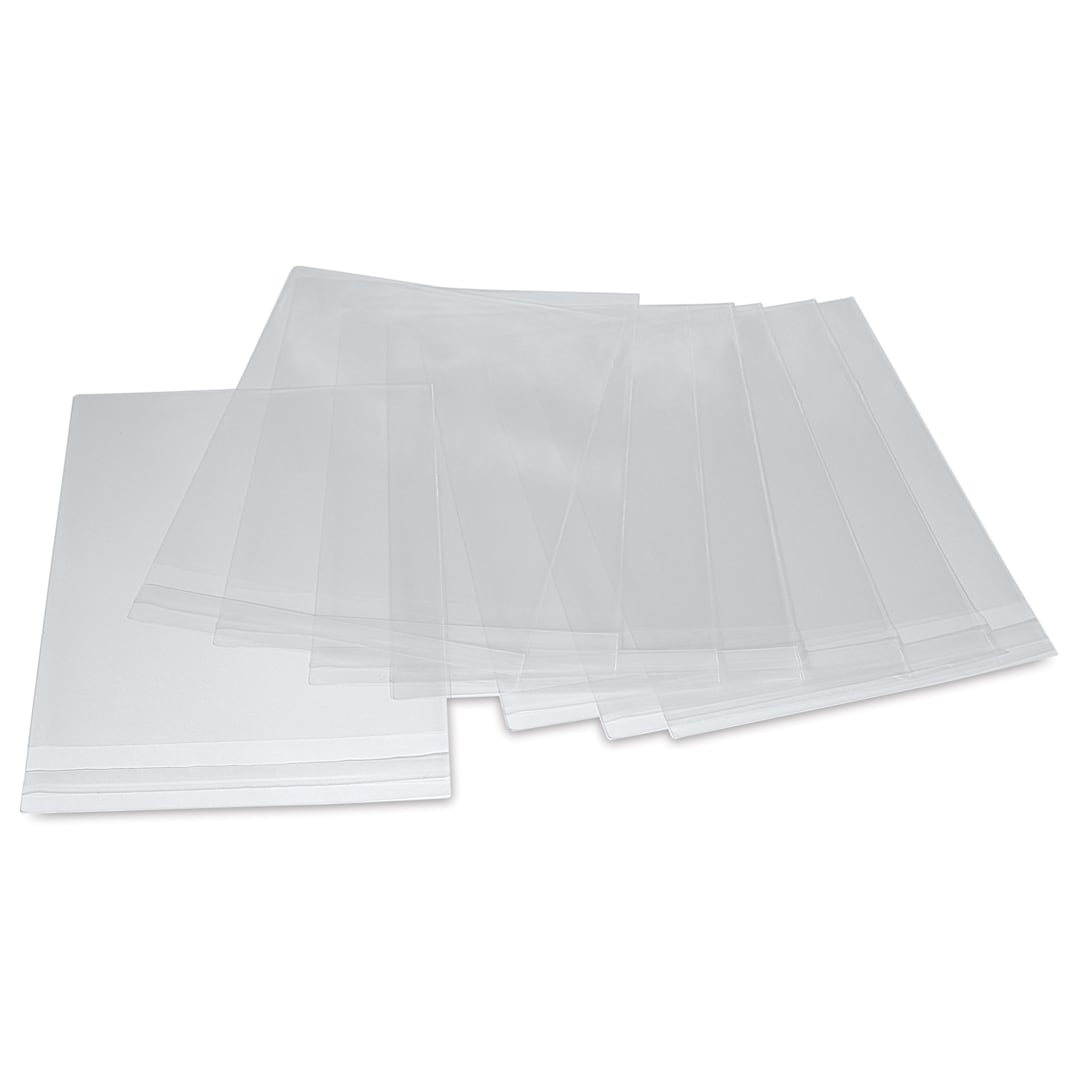 Open in modal - Blick Archival Bag Pack - 8" x 10", Pkg of 10, bags laid out