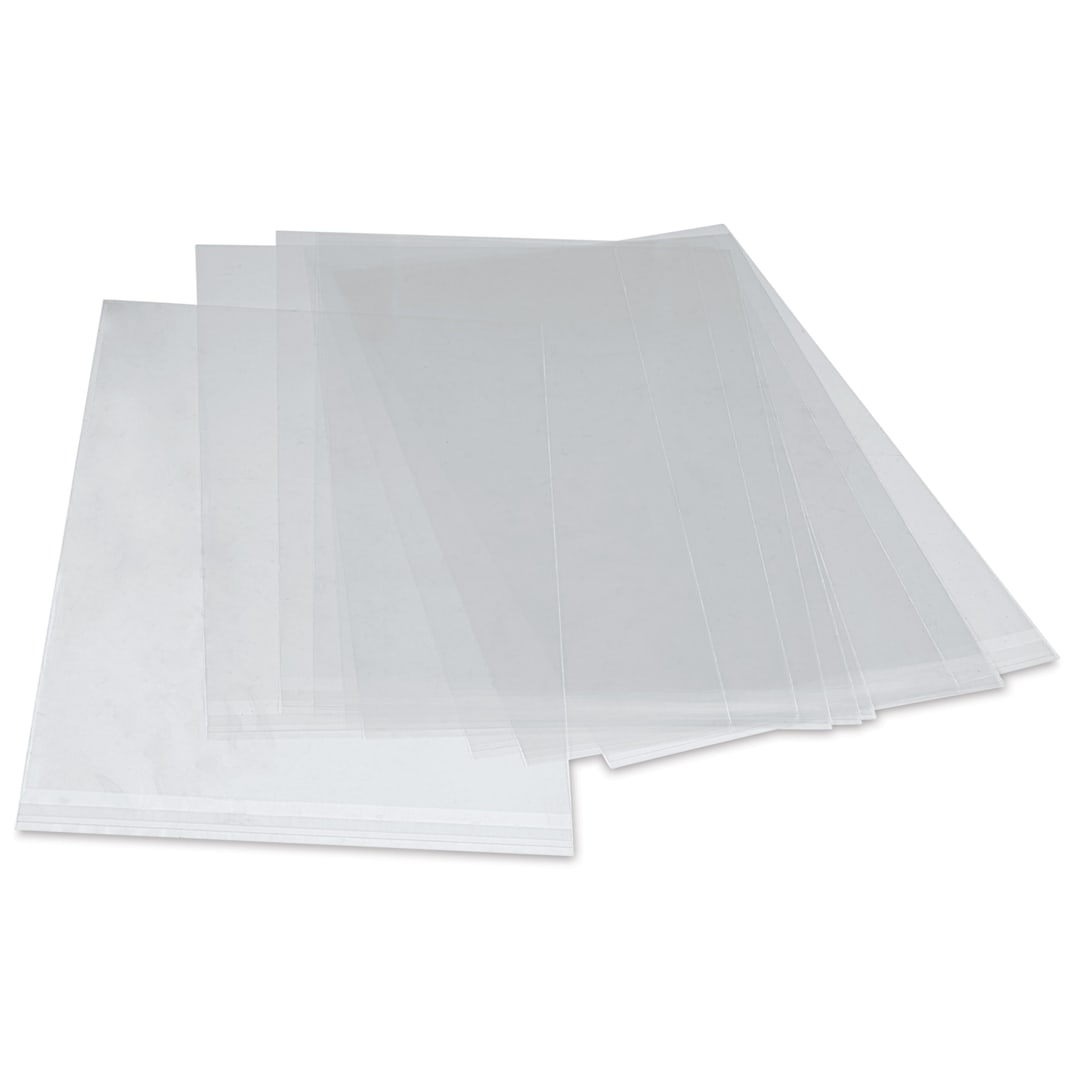 Open in modal - Blick Archival Bag Pack - 12" x 18", Pkg of 10, bags laid out