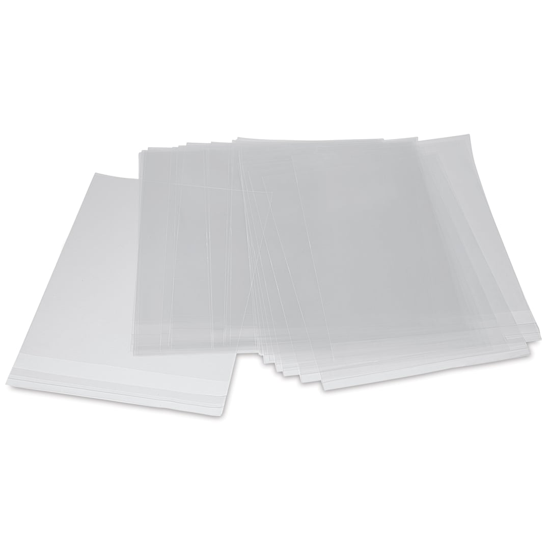 Open in modal - Blick Archival Bag Pack - 8-1/2" x 11", Pkg of 25, bags laid out