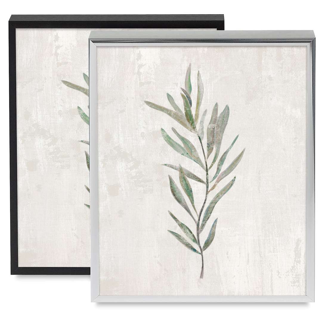 Open in modal - Blick Metal Gallery Frames shown in Black and Silver