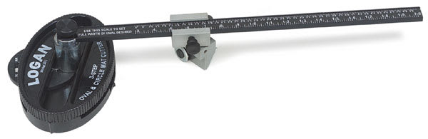 Open in modal - Oval and Circle Mat Cutter - Closeup of Cutter showing cutting head