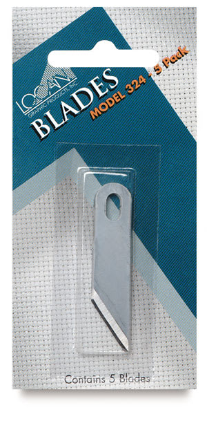 Open in modal - Logan Replacement Blades - Front of blister package of #324 blades