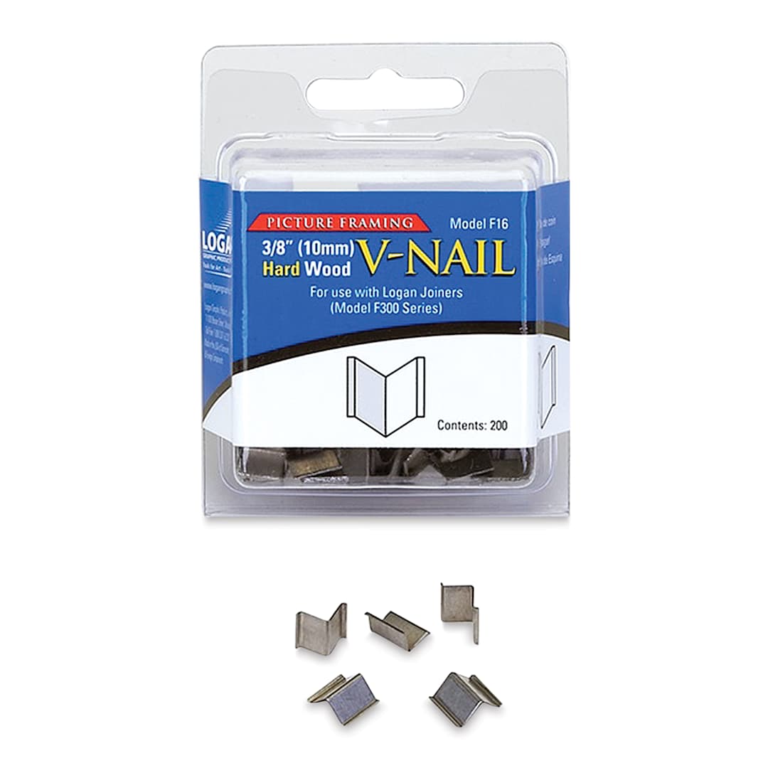 Open in modal - Logan Hard V Nails - 3/8", Box of 200