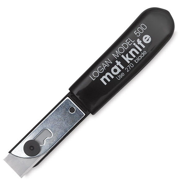 Open in modal - Model 500 Mat Knife - Shown at angle with blade extended