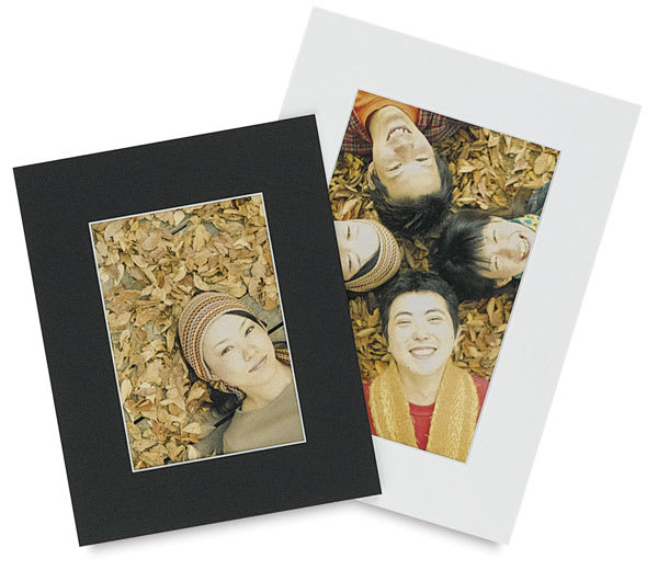 Open in modal - Savage Mat Mounts - Black and White Mats shown with pictures