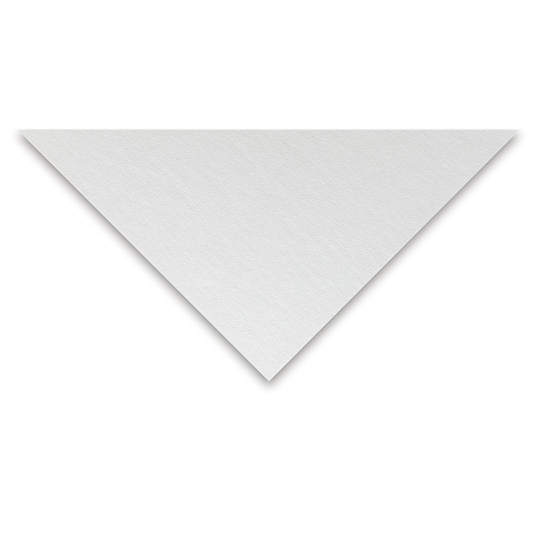 Open in modal - Crescent No. 33 Smooth Mat Board - Closeup of corner of white side to shown color and texture