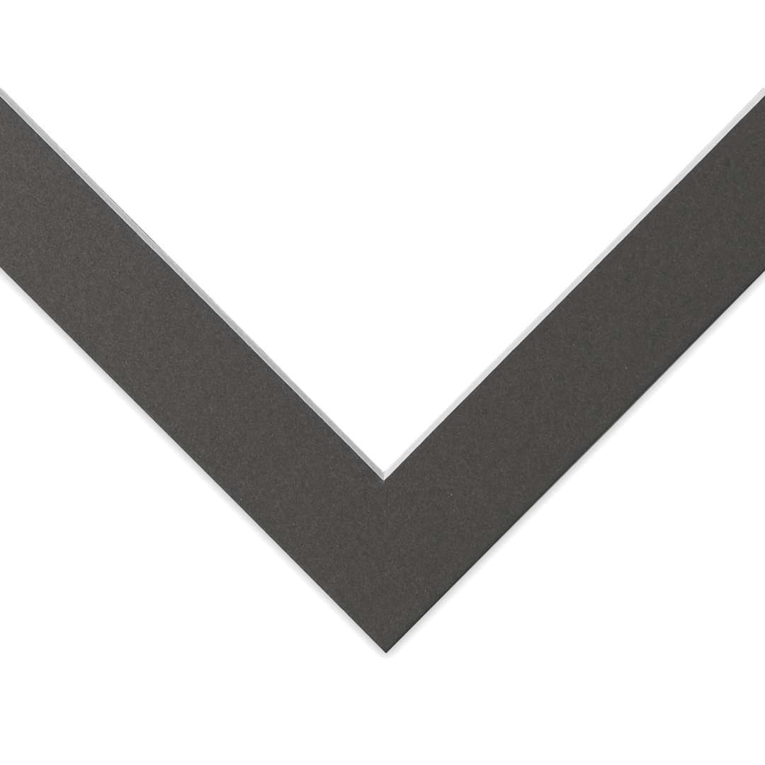 Open in modal - Blick Pre-Cut Mat - Cinder, 8" x 10" (5-3/4" x 7-3/4" Opening)